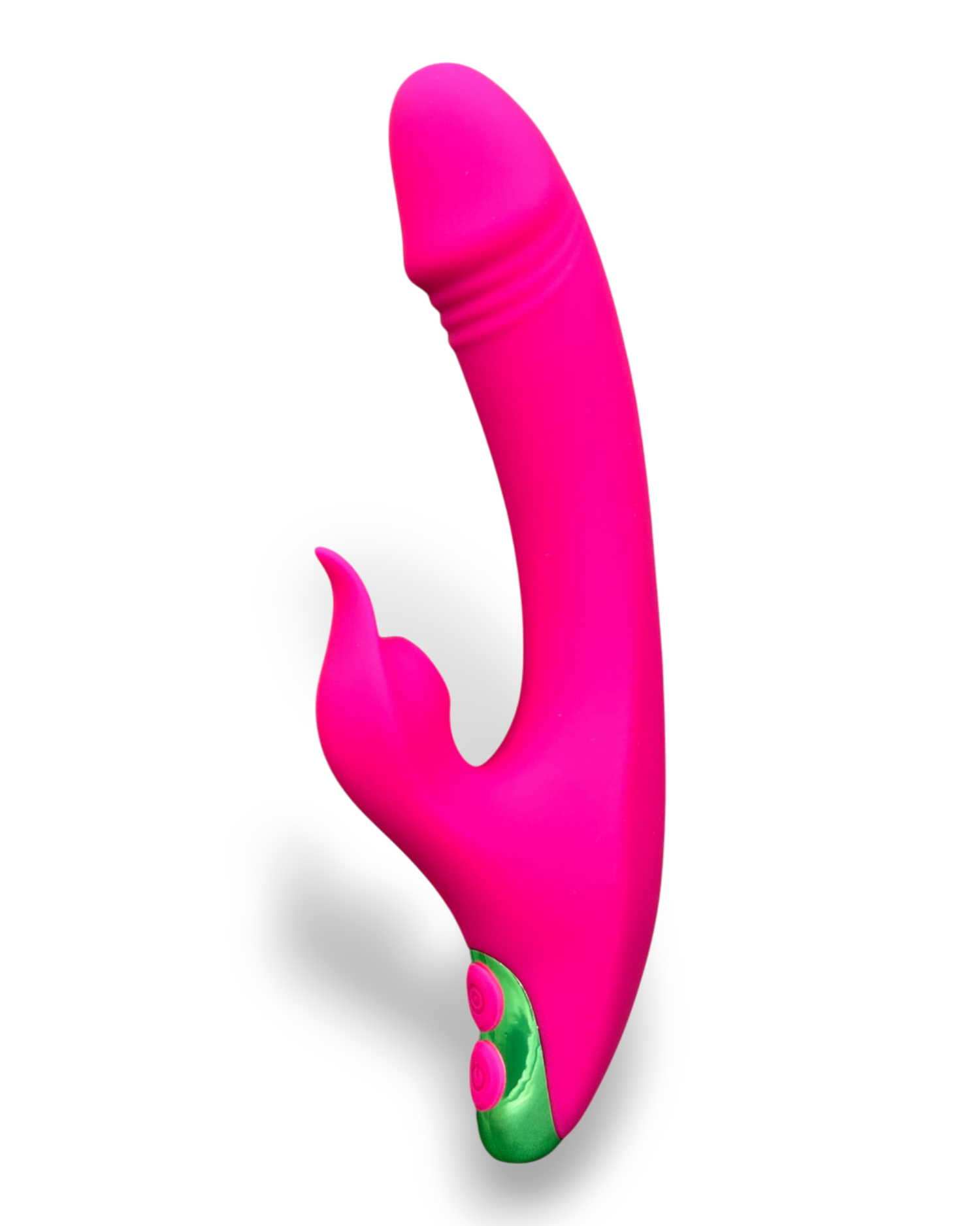 Vibrador Fun Licks con succionador de clítoris de 9 funciones y estimulador de punto G, diseño divertido Glow & Vibe.