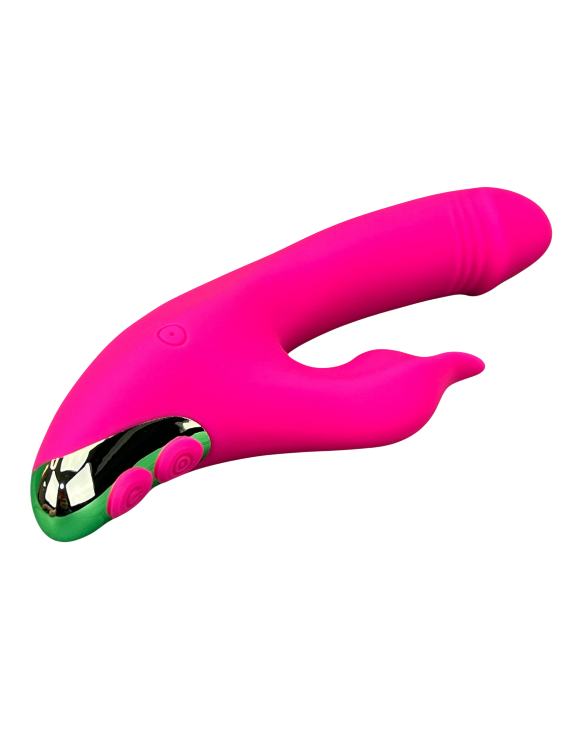 Vibrador Fun Licks con succionador de clítoris de 9 funciones y estimulador de punto G, diseño divertido Glow & Vibe.