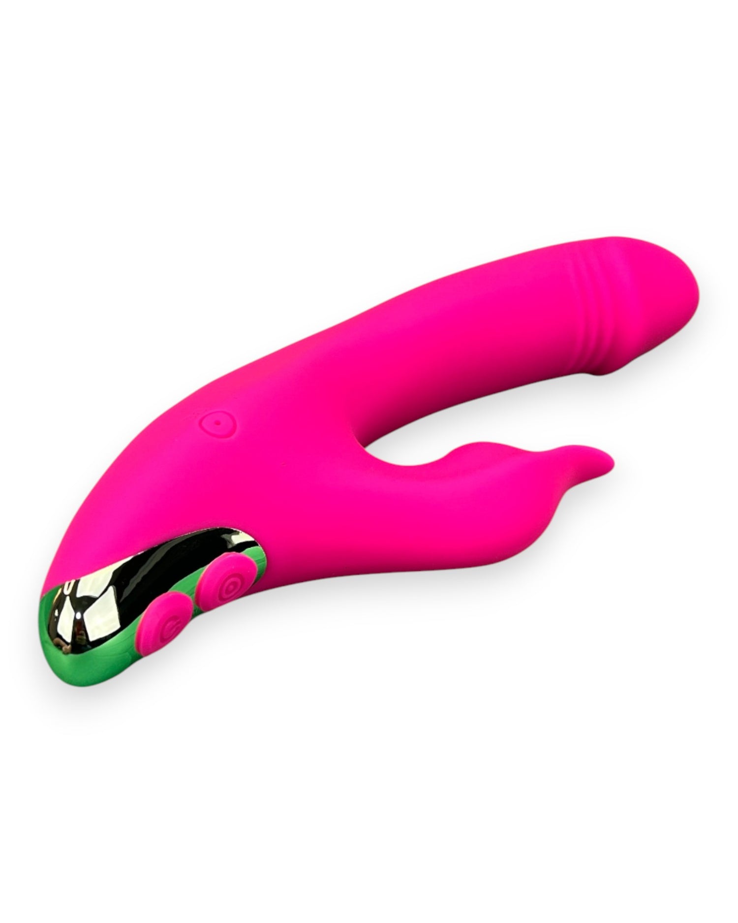 Vibrador Fun Licks con succionador de clítoris de 9 funciones y estimulador de punto G, diseño divertido Glow & Vibe.