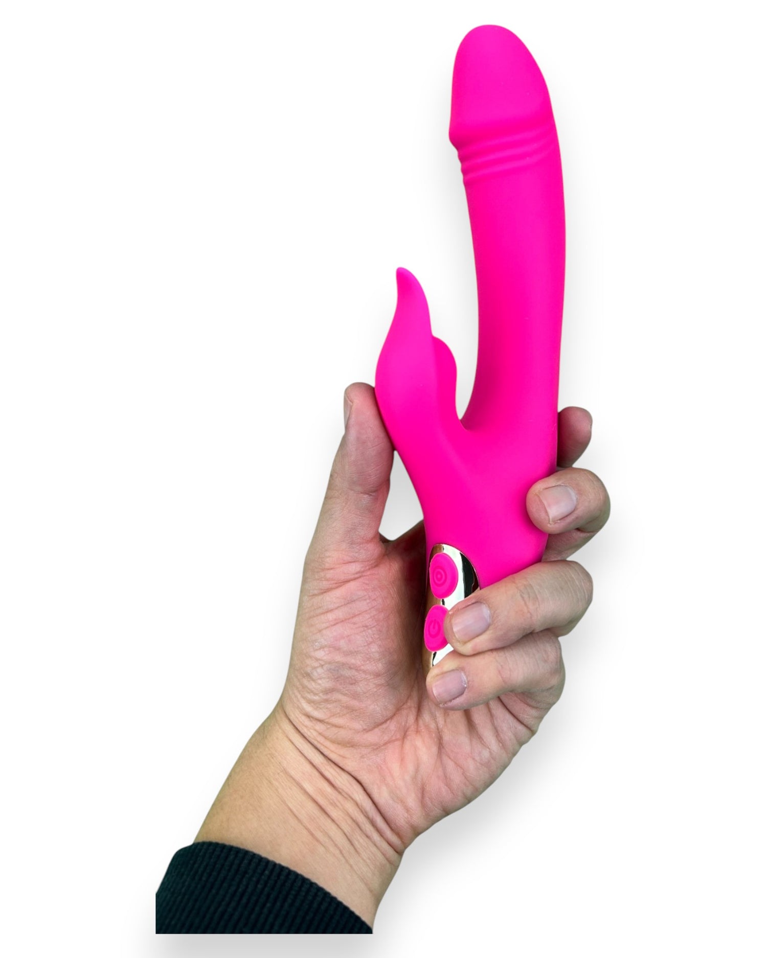 Vibrador Fun Licks con succionador de clítoris de 9 funciones y estimulador de punto G, diseño divertido Glow & Vibe.