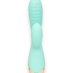 Vibrador Play Inflate inflable de silicón con estimulador de punto G adaptable, diseño suave y elegante Glow & Vibe.
