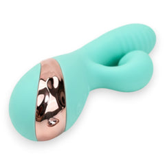 Vibrador Play Inflate inflable de silicón con estimulador de punto G adaptable, diseño suave y elegante Glow & Vibe.