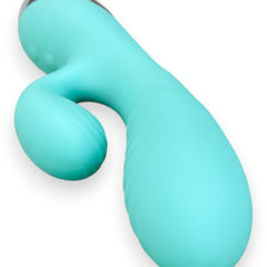 Vibrador Play Inflate inflable de silicón con estimulador de punto G adaptable, diseño suave y elegante Glow & Vibe.