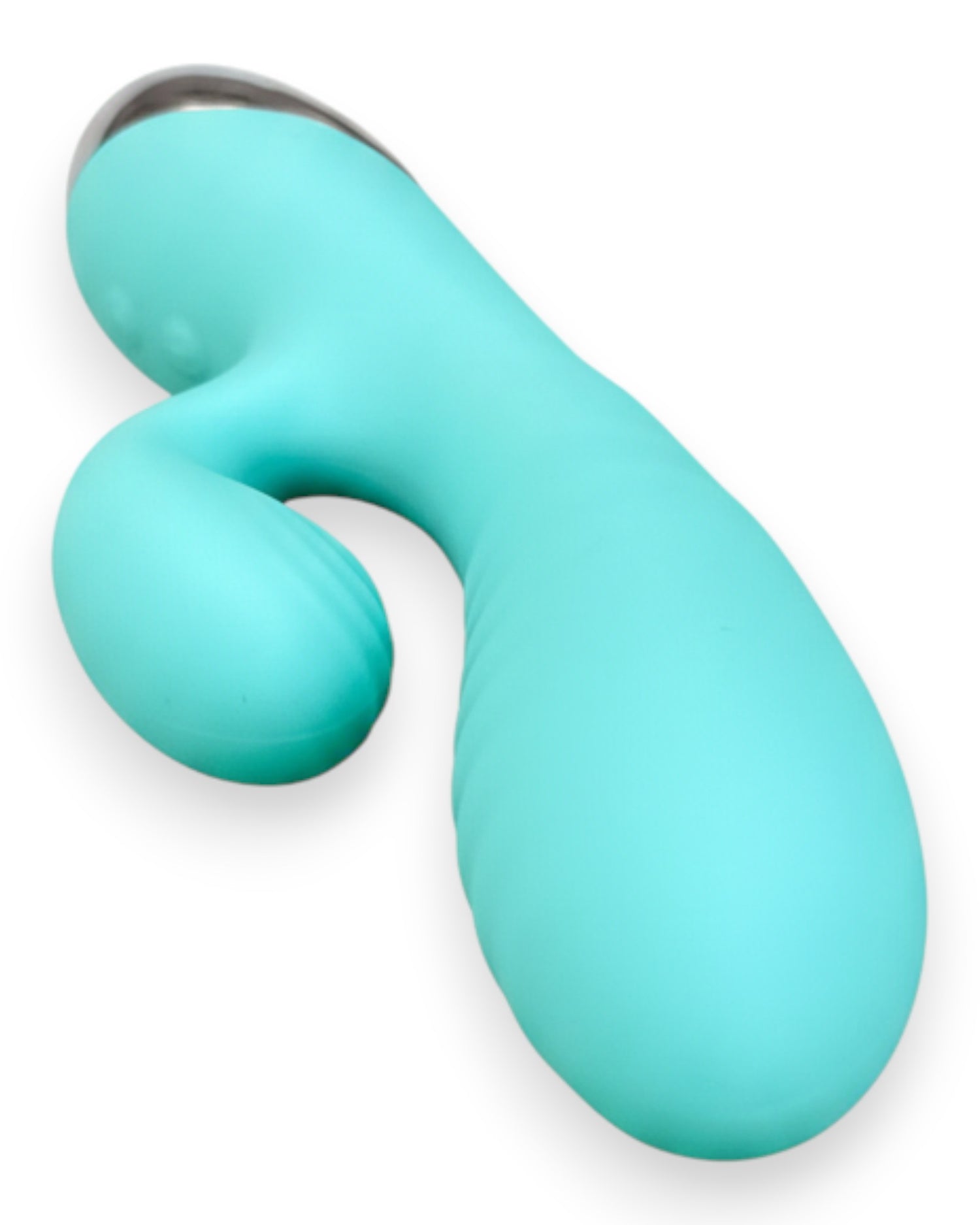 Vibrador Play Inflate inflable de silicón con estimulador de punto G adaptable, diseño suave y elegante Glow & Vibe.