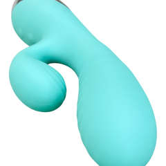 Vibrador Play Inflate inflable de silicón con estimulador de punto G adaptable, diseño suave y elegante Glow & Vibe.