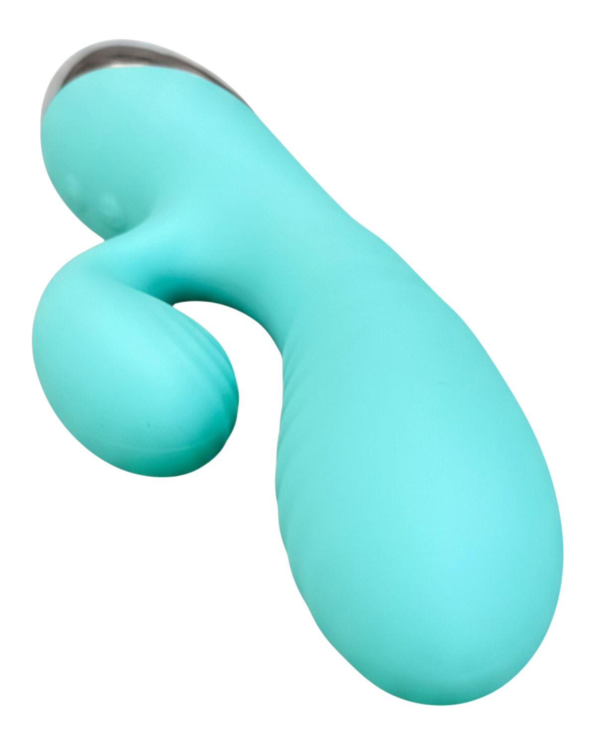 Vibrador Play Inflate inflable de silicón con estimulador de punto G adaptable, diseño suave y elegante Glow & Vibe.