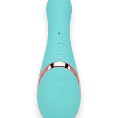 Vibrador Play Inflate inflable de silicón con estimulador de punto G adaptable, diseño suave y elegante Glow & Vibe.