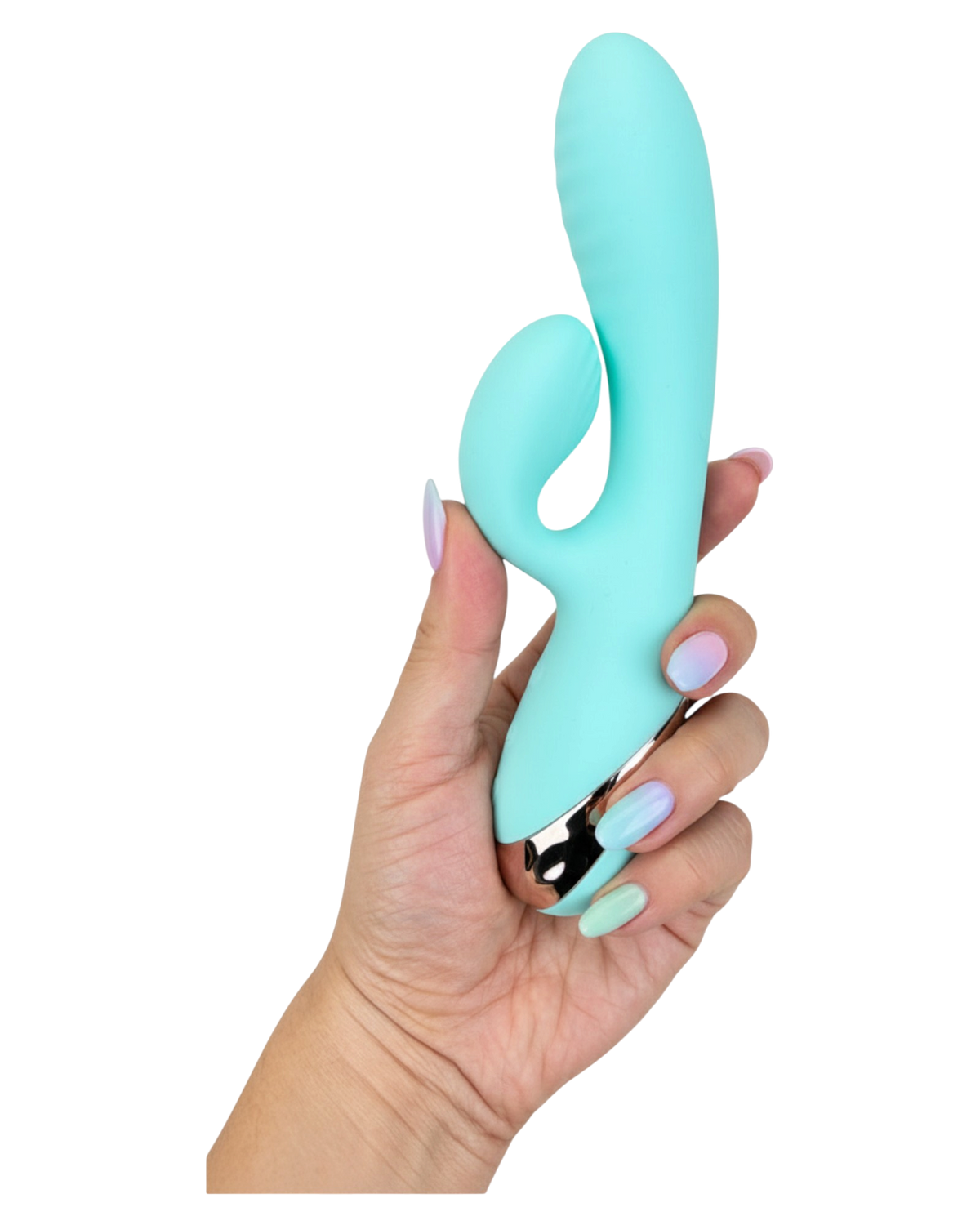 Vibrador Play Inflate inflable de silicón con estimulador de punto G adaptable, diseño suave y elegante Glow & Vibe.