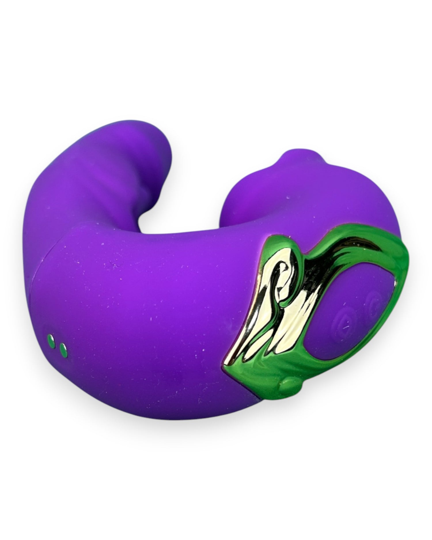 Vibrador Royal Tongue triple con motor y estimulador móvil de punto G, simulación de lengua y mordiscos, diseño elegante Glow & Vibe.