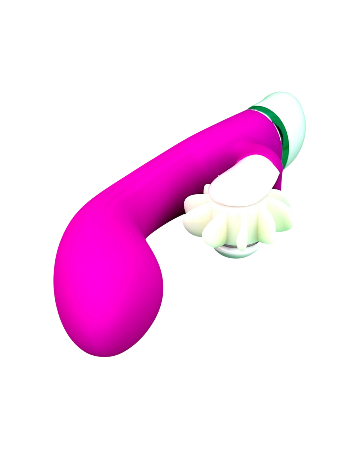 Vibrador Sheila con 12 funciones de vibración y 3 modos de rotación, estimulador de clítoris elegante, diseño versátil Glow & Vibe.