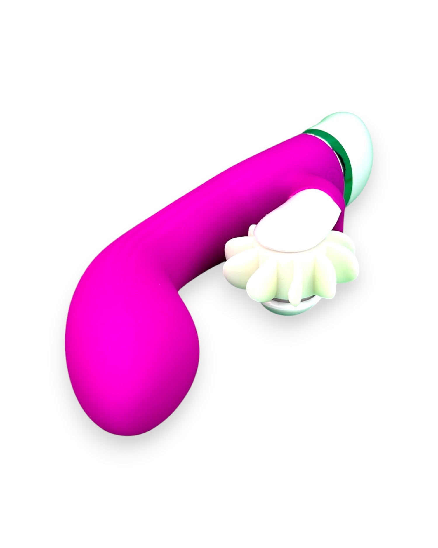 Vibrador Sheila con 12 funciones de vibración y 3 modos de rotación, estimulador de clítoris elegante, diseño versátil Glow & Vibe.