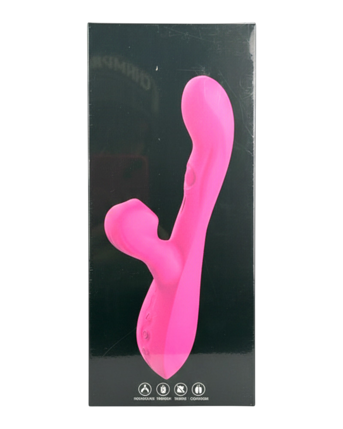 Vibrador Intense Licker con succionador de clítoris, pulsaciones internas y 10 funciones, vibrador innovador Glow & Vibe.