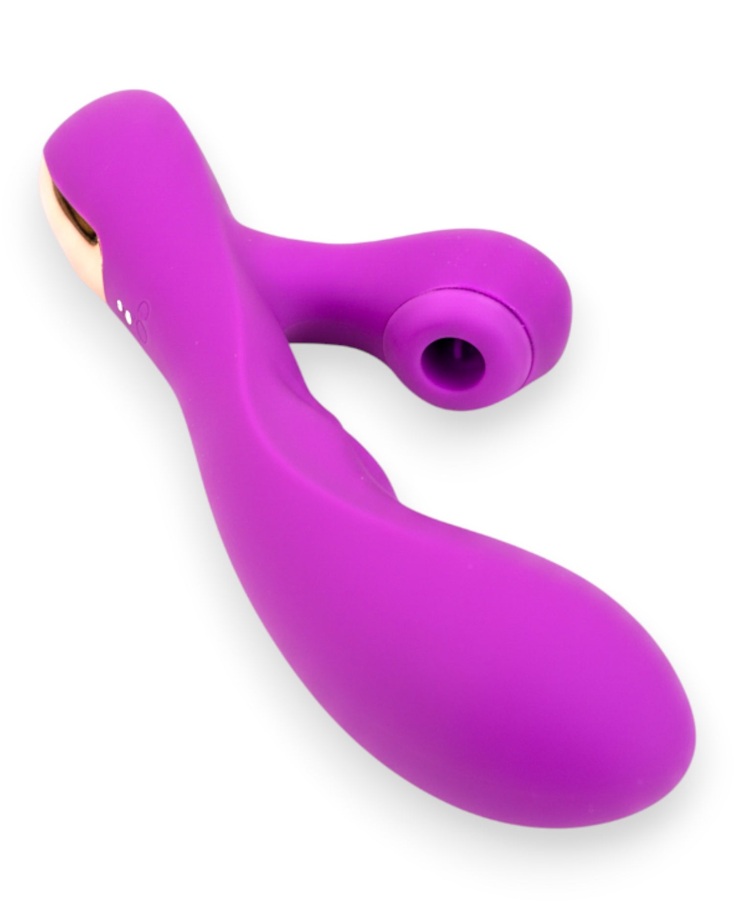 Vibrador Intense Licker con succionador de clítoris, pulsaciones internas y 10 funciones, vibrador innovador Glow & Vibe.