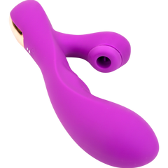 Vibrador Intense Licker con succionador de clítoris, pulsaciones internas y 10 funciones, vibrador innovador Glow & Vibe.