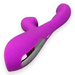Vibrador Intense Licker con succionador de clítoris, pulsaciones internas y 10 funciones, vibrador innovador Glow & Vibe.