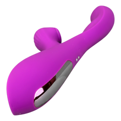 Vibrador Intense Licker con succionador de clítoris, pulsaciones internas y 10 funciones, vibrador innovador Glow & Vibe.