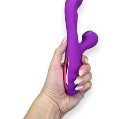Vibrador Intense Licker con succionador de clítoris, pulsaciones internas y 10 funciones, vibrador innovador Glow & Vibe.