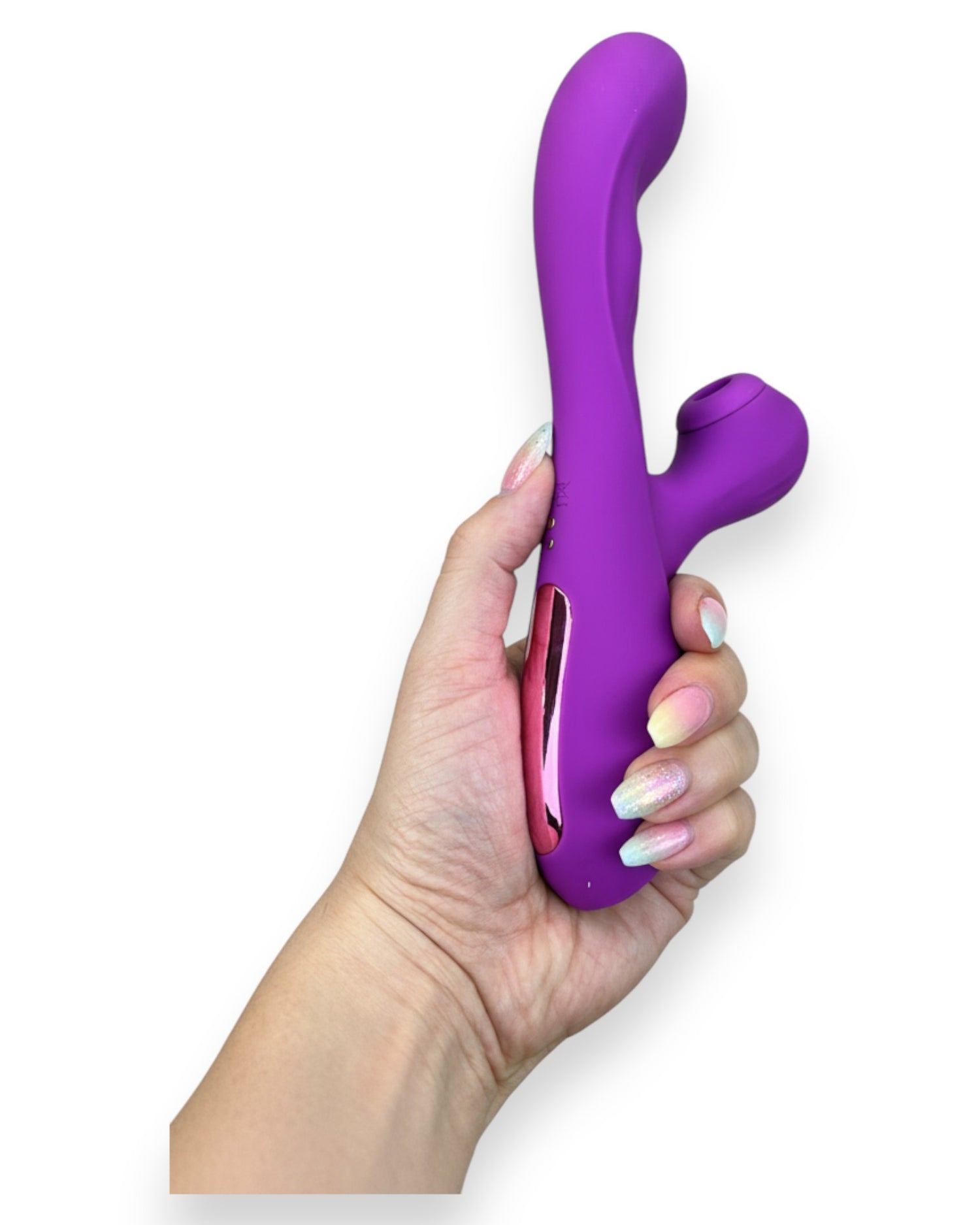 Vibrador Intense Licker con succionador de clítoris, pulsaciones internas y 10 funciones, vibrador innovador Glow & Vibe.