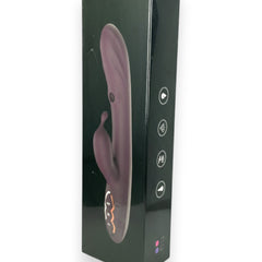 Vibrador Greedy Girl triple con succión de punto G y estimulador de clítoris, diseño potente y versátil Glow & Vibe.