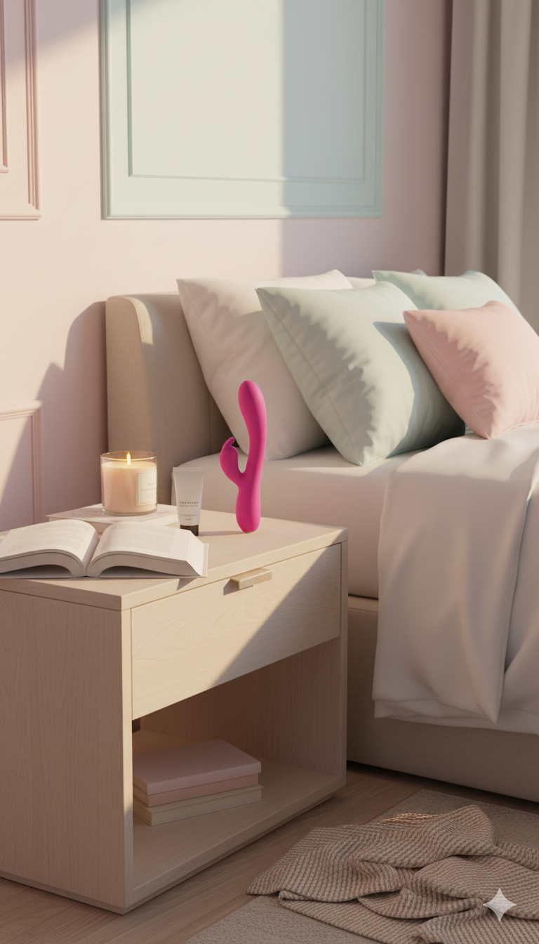 Vibrador Heat Rabbit con doble estimulación de punto G y clítoris, sistema de calentamiento automático, diseño elegante y potente Glow & Vibe.