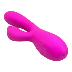 Vibrador Heat Rabbit con doble estimulación de punto G y clítoris, sistema de calentamiento automático, diseño elegante y potente Glow & Vibe.