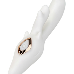 Vibrador Moose Desire con 8 funciones de vibración, estimulación de punto G y clítoris, diseño elegante y potente Glow & Vibe.