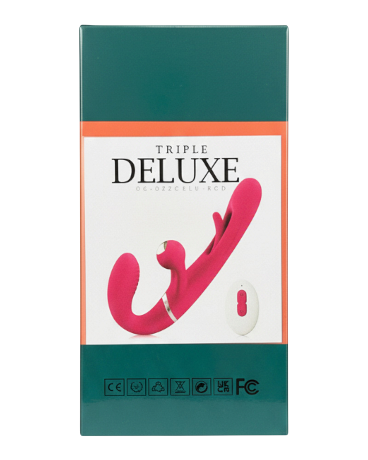Vibrador Triple Desire con triple motor, punto G móvil y pulsaciones intensas en el clítoris, diseño texturizado y elegante Glow & Vibe.