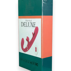 Vibrador Triple Desire con triple motor, punto G móvil y pulsaciones intensas en el clítoris, diseño texturizado y elegante Glow & Vibe.