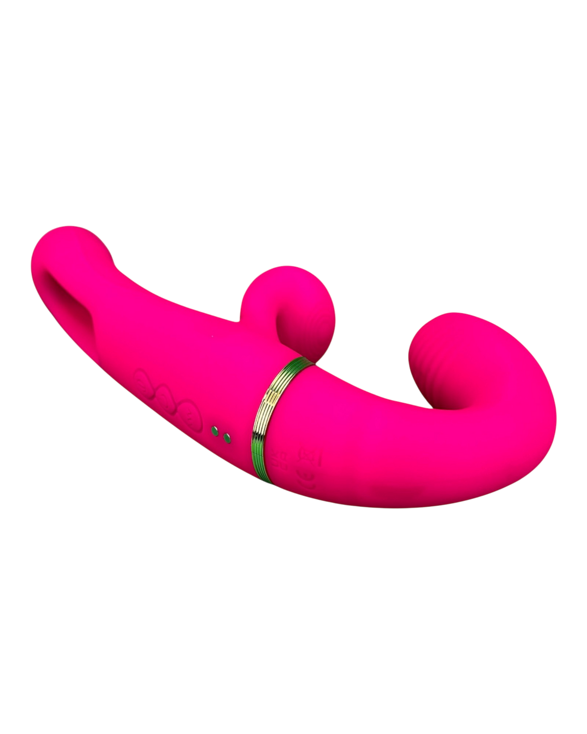 Vibrador Triple Desire con triple motor, punto G móvil y pulsaciones intensas en el clítoris, diseño texturizado y elegante Glow & Vibe.