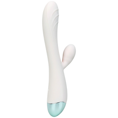 Vibrador Fun Touch de doble estimulación punto G y clítoris, con 10 funciones y diseño juvenil Glow & Vibe.