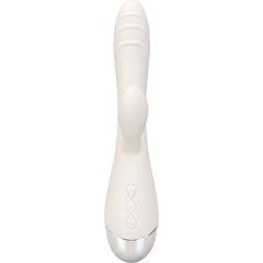 Vibrador Fun Touch de doble estimulación punto G y clítoris, con 10 funciones y diseño juvenil Glow & Vibe.