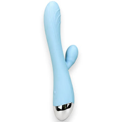 Vibrador Fun Touch de doble estimulación punto G y clítoris, con 10 funciones y diseño juvenil Glow & Vibe.