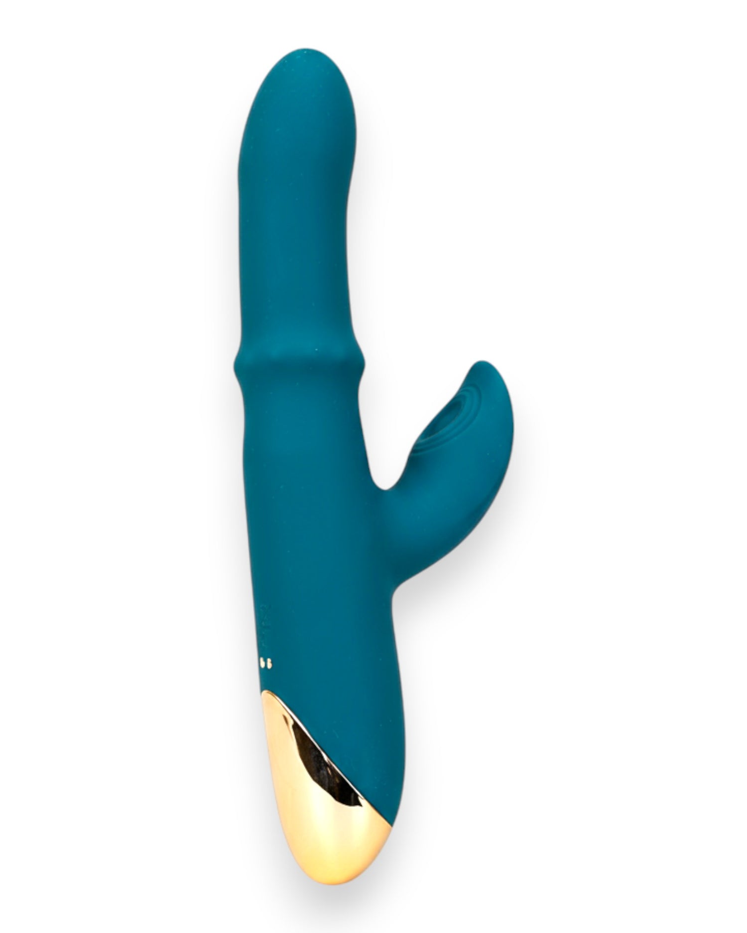 Vibrador Babo con anillo deslizante de balines y estimulador de punto G y clítoris, diseño versátil y potente Glow & Vibe.