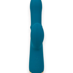 Vibrador Babo con anillo deslizante de balines y estimulador de punto G y clítoris, diseño versátil y potente Glow & Vibe.