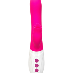 Vibrador Diose con rotación, punto G y estimulador tipo lengua, diseño innovador y sofisticado Glow & Vibe.