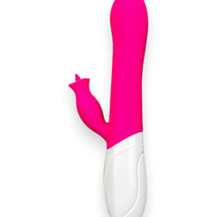 Vibrador Diose con rotación, punto G y estimulador tipo lengua, diseño innovador y sofisticado Glow & Vibe.