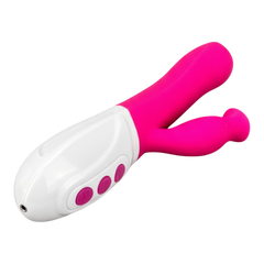 Vibrador Diose con rotación, punto G y estimulador tipo lengua, diseño innovador y sofisticado Glow & Vibe.