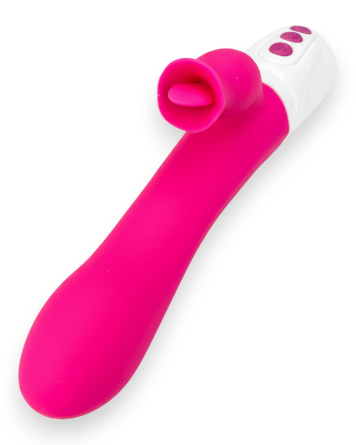 Vibrador Diose con rotación, punto G y estimulador tipo lengua, diseño innovador y sofisticado Glow & Vibe.
