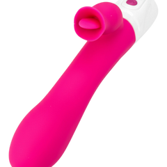 Vibrador Diose con rotación, punto G y estimulador tipo lengua, diseño innovador y sofisticado Glow & Vibe.
