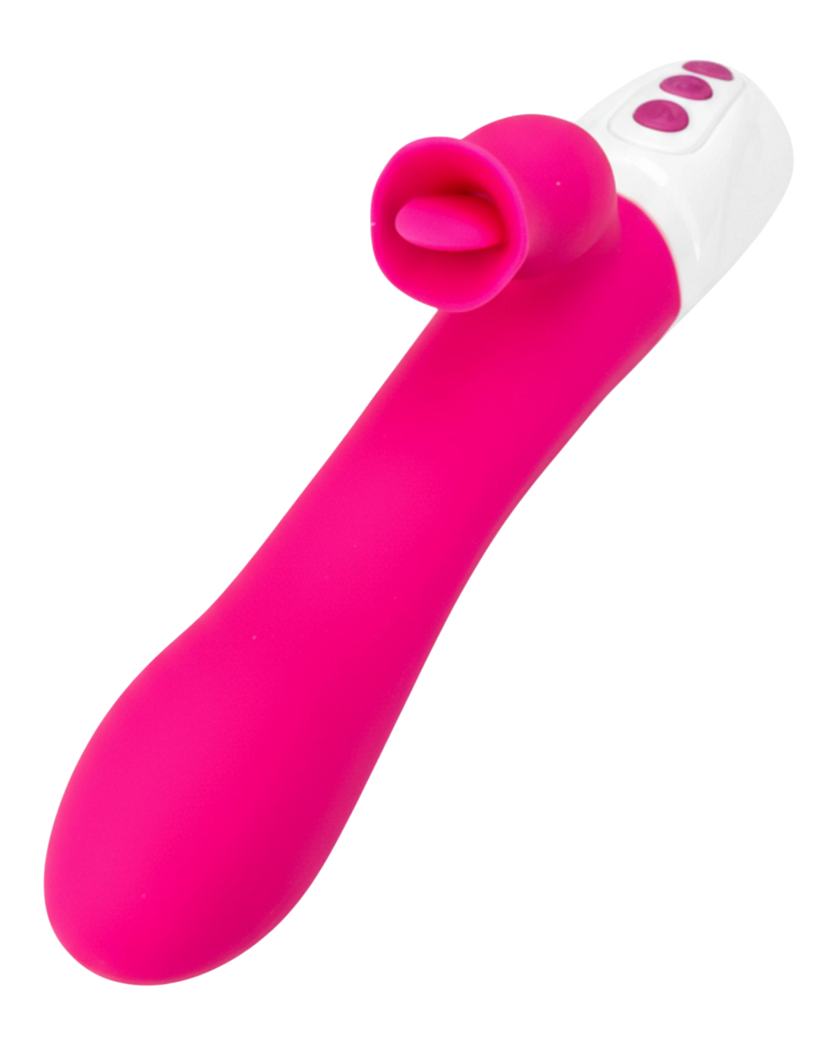 Vibrador Diose con rotación, punto G y estimulador tipo lengua, diseño innovador y sofisticado Glow & Vibe.