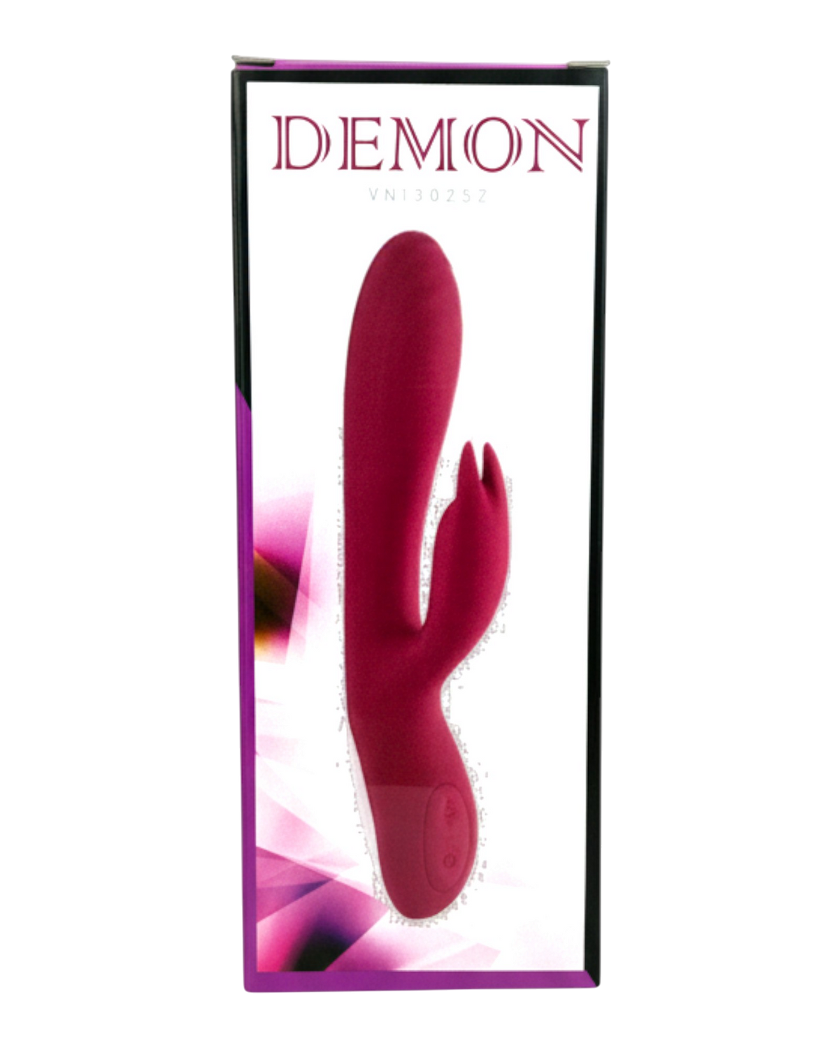 Vibrador Demon Duo con doble estimulación de punto G y clítoris, 10 funciones vibrantes, diseño provocador Glow & Vibe.