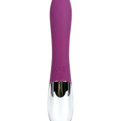 Vibrador Demon Duo con doble estimulación de punto G y clítoris, 10 funciones vibrantes, diseño provocador Glow & Vibe.