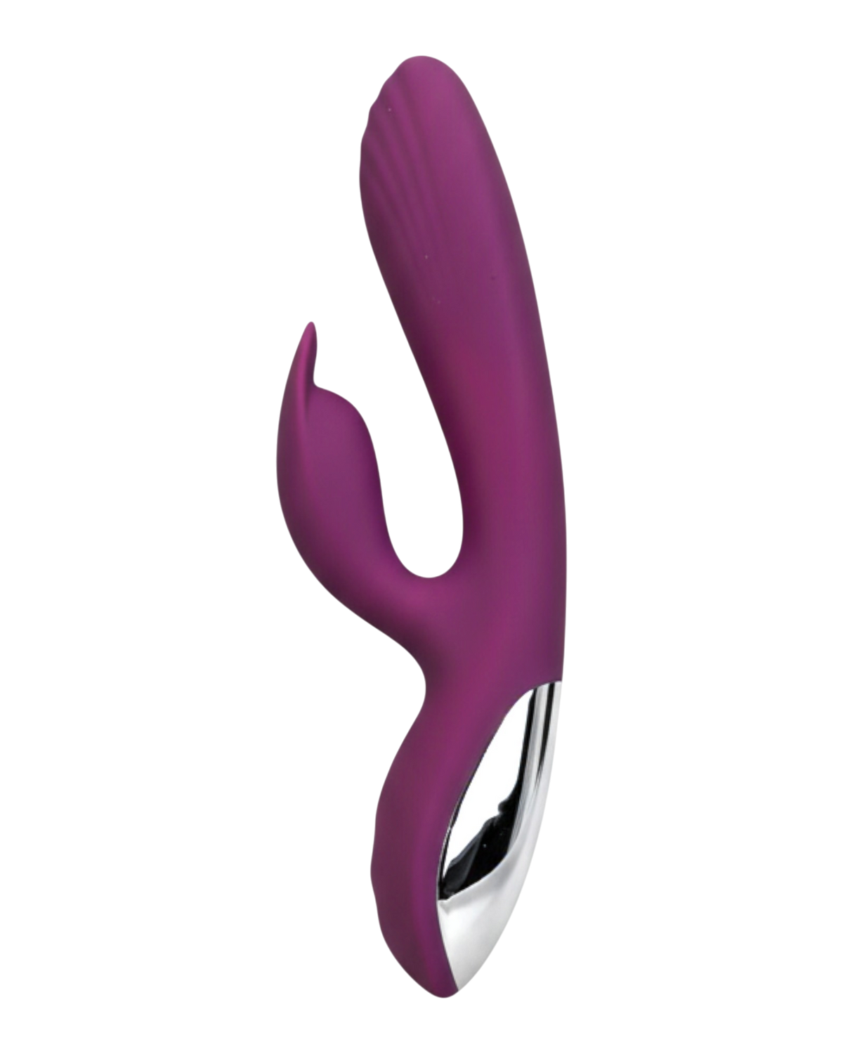Vibrador Demon Duo con doble estimulación de punto G y clítoris, 10 funciones vibrantes, diseño provocador Glow & Vibe.