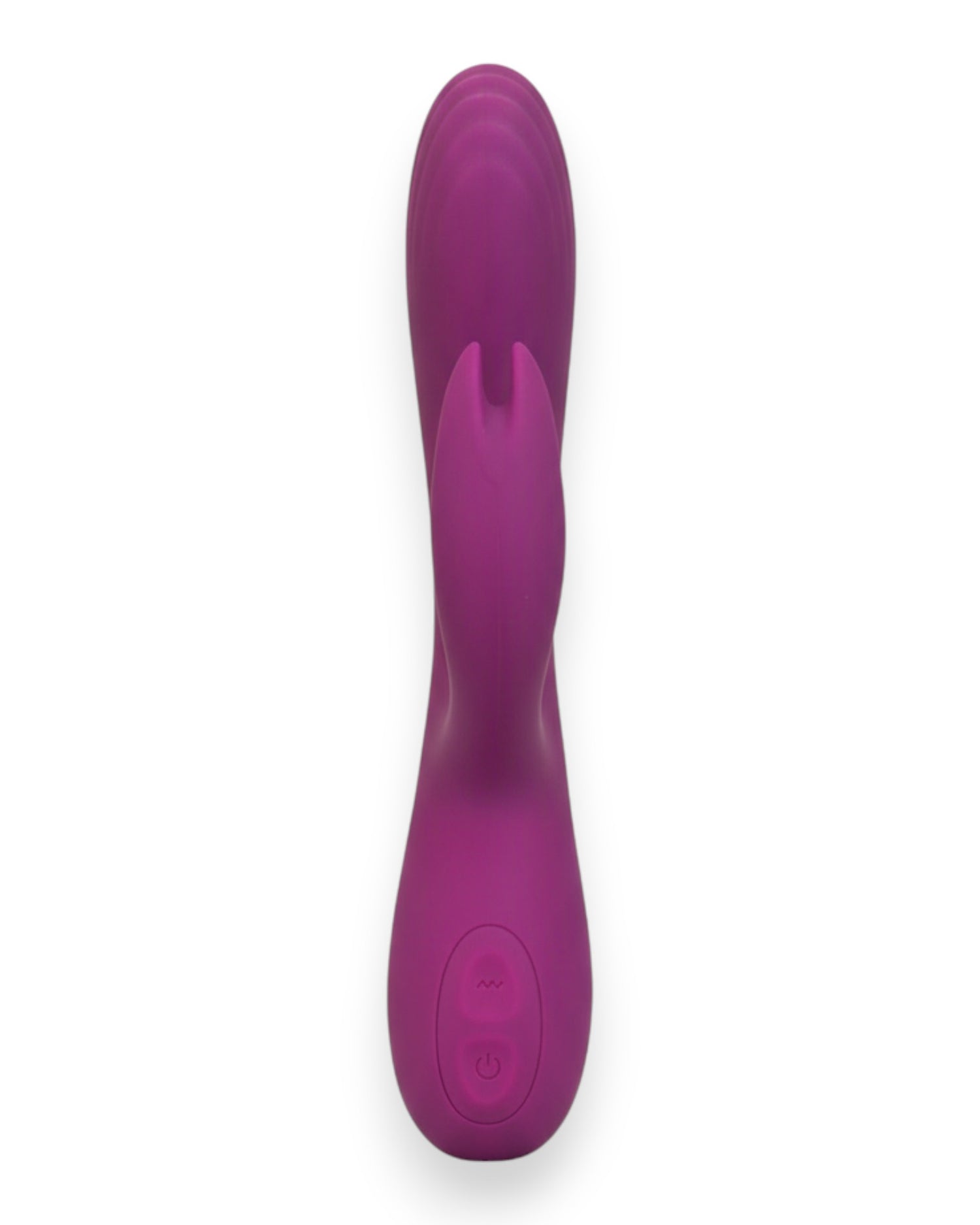 Vibrador Demon Duo con doble estimulación de punto G y clítoris, 10 funciones vibrantes, diseño provocador Glow & Vibe.