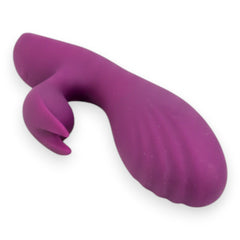 Vibrador Demon Duo con doble estimulación de punto G y clítoris, 10 funciones vibrantes, diseño provocador Glow & Vibe.