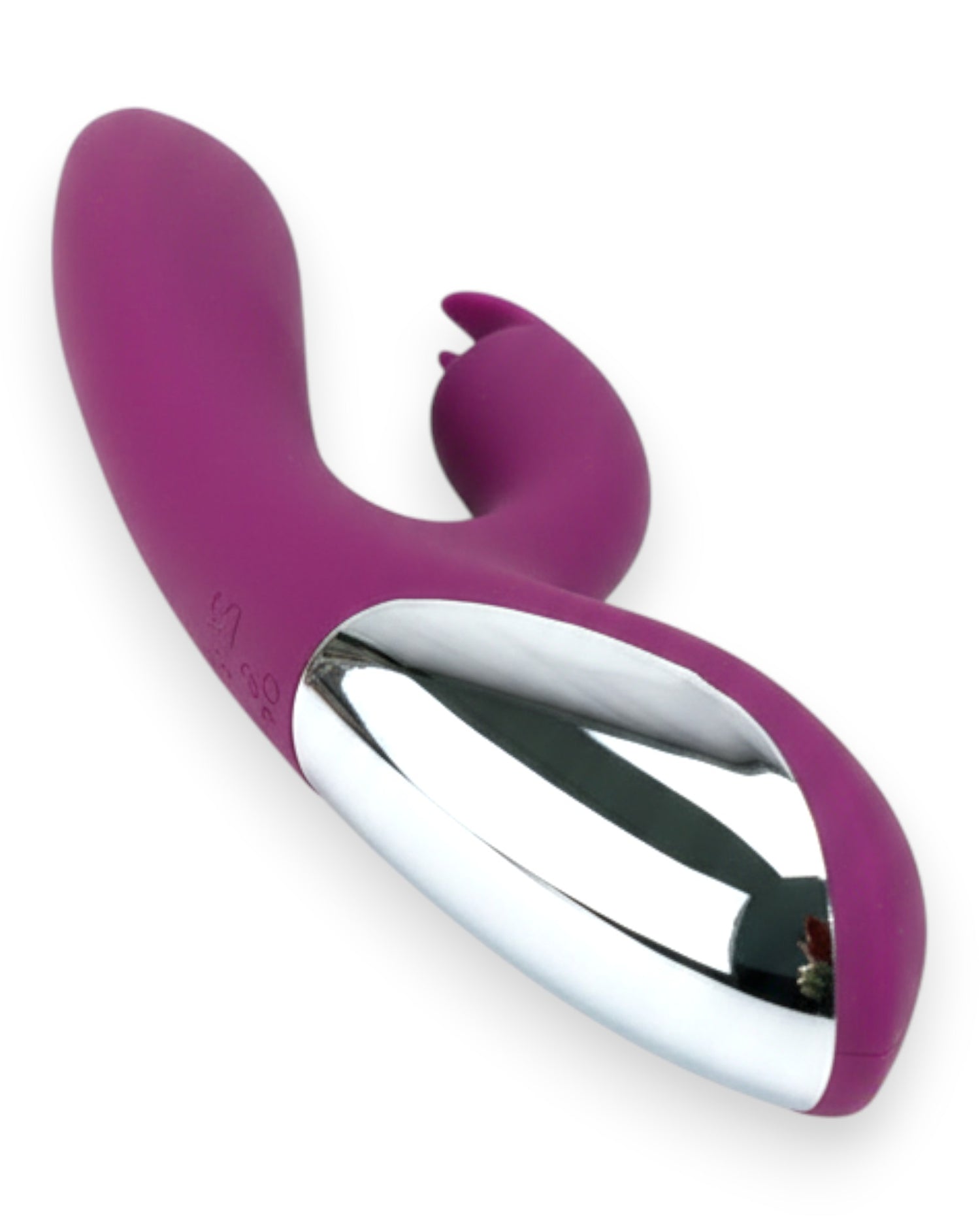 Vibrador Demon Duo con doble estimulación de punto G y clítoris, 10 funciones vibrantes, diseño provocador Glow & Vibe.