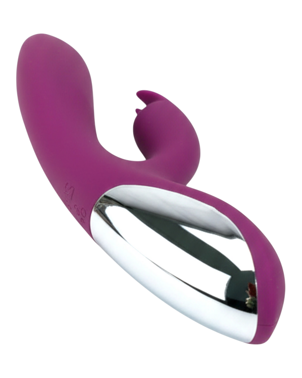 Vibrador Demon Duo con doble estimulación de punto G y clítoris, 10 funciones vibrantes, diseño provocador Glow & Vibe.