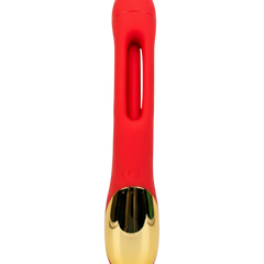 Vibrador Intense Motion con estimulador móvil de punto G y vibración fuerte en el clítoris, diseño potente Glow & Vibe.