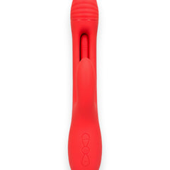 Vibrador Intense Motion con estimulador móvil de punto G y vibración fuerte en el clítoris, diseño potente Glow & Vibe.