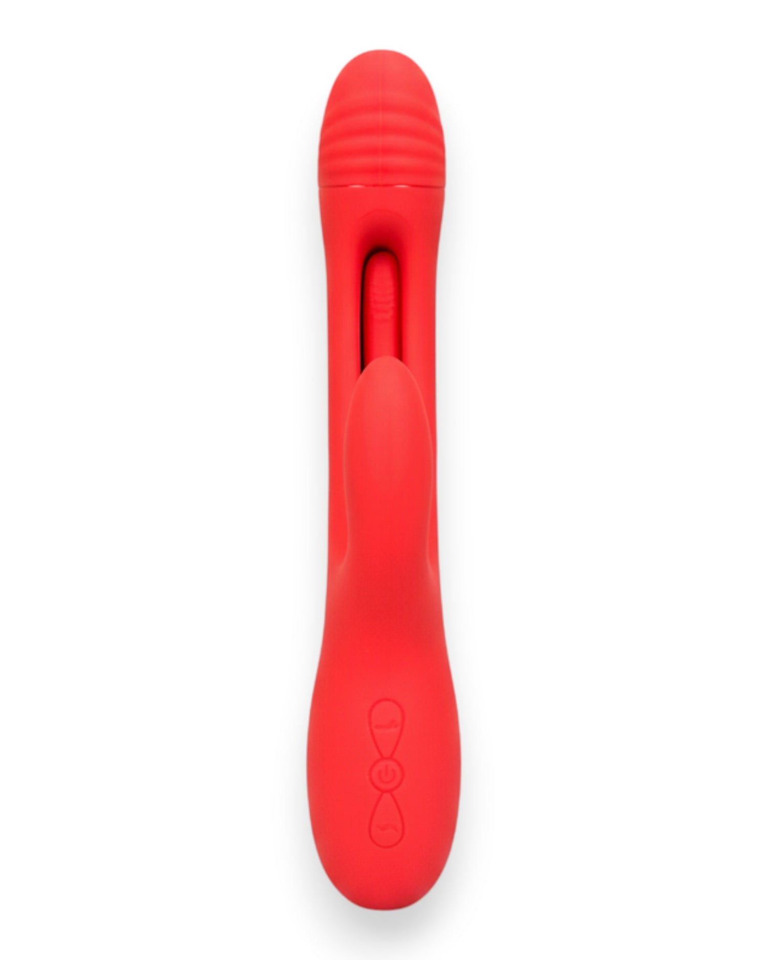 Vibrador Intense Motion con estimulador móvil de punto G y vibración fuerte en el clítoris, diseño potente Glow & Vibe.